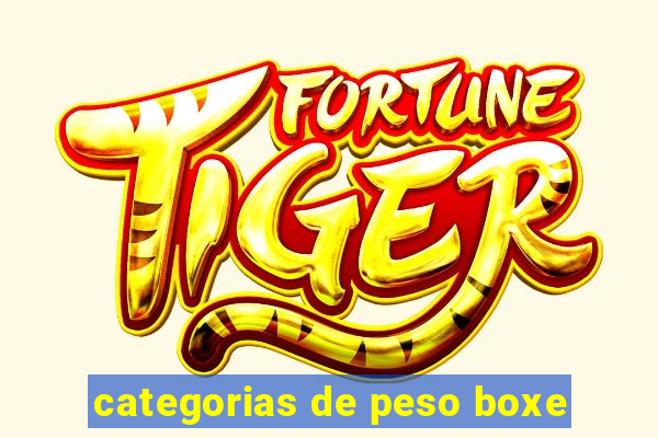 categorias de peso boxe